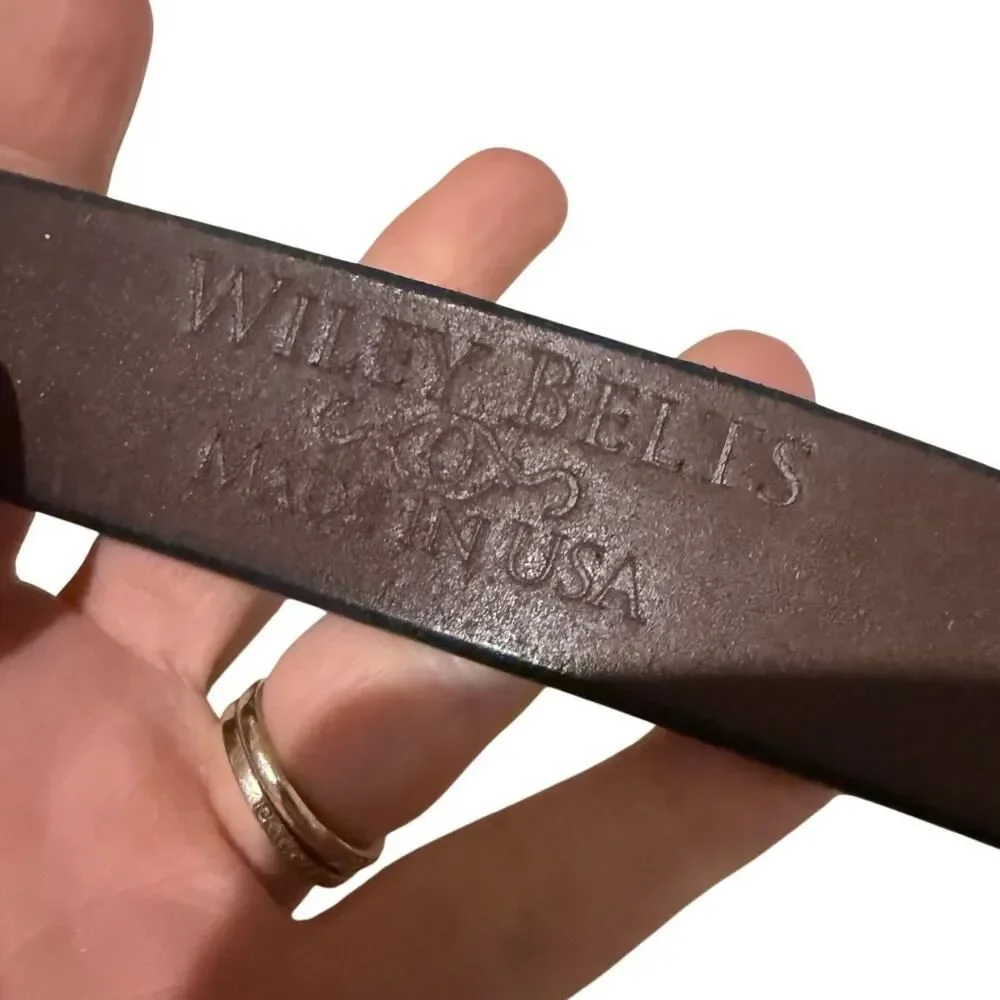 Wiley Belts Leather Belt Made in the USA Men’s Sz. 38